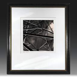 Art and collection photography Denis Olivier, Pylône électrique III, Pessac, France. February 2005. Ref-462 - Denis Olivier Photography, original fine-art photograph in limited edition and signed in black and gold wood frame
