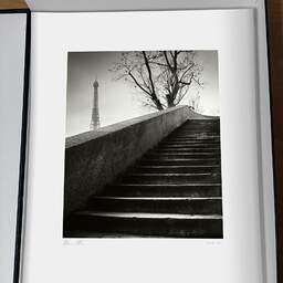 Art and collection photography Denis Olivier, Quay Stairs, Etude 1, Port Debilly, Paris, France. February 2023. Ref-11658 - Denis Olivier Photography, original photographic print in limited edition and signed, framed under cardboard mat