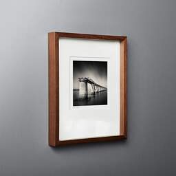 Art and collection photography Denis Olivier, Railway, Bayonne Harbour, France. May 2007. Ref-1089 - Denis Olivier Photography, original fine-art photograph in limited edition and signed in dark wood frame