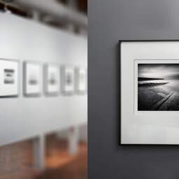 Art and collection photography Denis Olivier, Ramp, Breakwater And Pier, Le Croisic, France. May 2021. Ref-11445 - Denis Olivier Photography, gallery exhibition with black frame