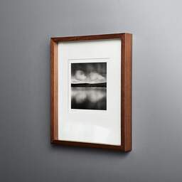 Art and collection photography Denis Olivier, Reflecting Clouds, Sauvages Lake, France. August 2020. Ref-1422 - Denis Olivier Photography, original fine-art photograph in limited edition and signed in dark wood frame
