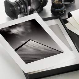 Art and collection photography Denis Olivier, Roof, La Madeleine, France. November 2022. Ref-11620 - Denis Olivier Art Photography, original photographic print in limited edition and signed, in an Hahnemühle cardboard archival portfolio box, with a Mamiya RZ67 Pro camera and lens