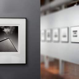 Art and collection photography Denis Olivier, Roof, La Madeleine, France. November 2022. Ref-11620 - Denis Olivier Art Photography, gallery exhibition with black frame