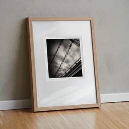 Art and collection photography Denis Olivier, Rouergue Bridge, La Reole, France. January 2006. Ref-853 - Denis Olivier Photography, original fine-art photograph in limited edition and signed in light wood frame