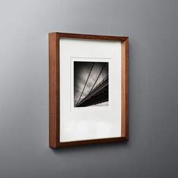 Art and collection photography Denis Olivier, Rouergue Bridge, La Reole, France. January 2006. Ref-854 - Denis Olivier Photography, original fine-art photograph in limited edition and signed in dark wood frame