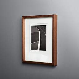Art and collection photography Denis Olivier, Running Track, Leo Lagrange Stadium, Saint-Nazaire, France. November 2022. Ref-11621 - Denis Olivier Photography, original fine-art photograph in limited edition and signed in dark wood frame