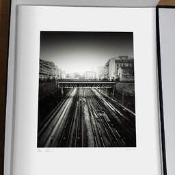 Art and collection photography Denis Olivier, Saint-Lazare Railways, Paris, France. February 2023. Ref-11671 - Denis Olivier Art Photography, original photographic print in limited edition and signed, framed under cardboard mat