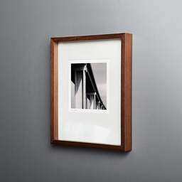 Art and collection photography Denis Olivier, Saint-Nazaire Bridge, Etude 1, Trignac, France. May 2021. Ref-11448 - Denis Olivier Photography, original fine-art photograph in limited edition and signed in dark wood frame