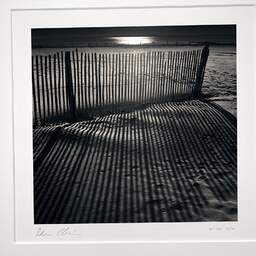 Art and collection photography Denis Olivier, Sand Fences, St-Georges-De-Didonne, France. January 2006. Ref-927 - Denis Olivier Photography, original photographic print in limited edition and signed, framed under cardboard mat
