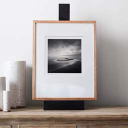 Art and collection photography Denis Olivier, Sand Shape, Newburgh Beach, Aberdeenshire, Scotland. August 2022. Ref-11573 - Denis Olivier Photography, gallery exhibition with black frame