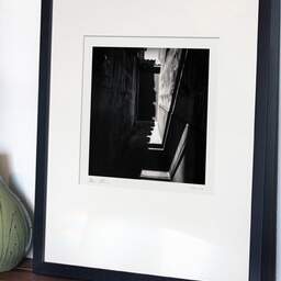 Art and collection photography Denis Olivier, Secret Door Alley, Talence, France. April 2021. Ref-1412 - Denis Olivier Photography, gallery exhibition with black frame