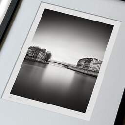 Art and collection photography Denis Olivier, Seine River, Paris, France. February 2022. Ref-11688 - Denis Olivier Art Photography, large original 9 x 9 inches fine-art photograph print in limited edition, framed and signed