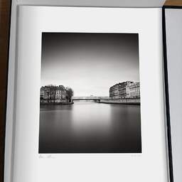 Art and collection photography Denis Olivier, Seine River, Paris, France. February 2022. Ref-11688 - Denis Olivier Art Photography, original photographic print in limited edition and signed, framed under cardboard mat