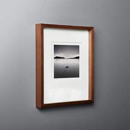 Art and collection photography Denis Olivier, Servières Lake, Etude 1, Puy-de-Dôme, France. December 2021. Ref-11561 - Denis Olivier Photography, original fine-art photograph in limited edition and signed in dark wood frame