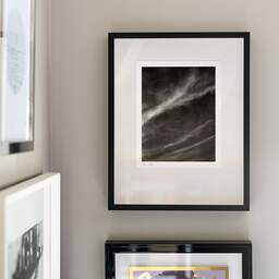 Art and collection photography Denis Olivier, Sky, Etude 1, Villenave-D'Ornon, France. October 2022. Ref-11618 - Denis Olivier Art Photography, original fine-art photograph signed in limited edition in a black wooden frame with other images hung on the wall