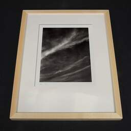 Art and collection photography Denis Olivier, Sky, Etude 1, Villenave-D'Ornon, France. October 2022. Ref-11618 - Denis Olivier Photography, light wood frame on dark background