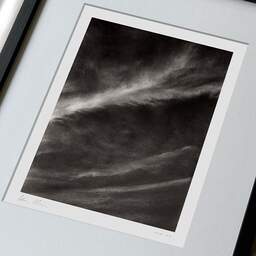 Art and collection photography Denis Olivier, Sky, Etude 1, Villenave-D'Ornon, France. October 2022. Ref-11618 - Denis Olivier Photography, large original 9 x 9 inches fine-art photograph print in limited edition, framed and signed
