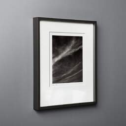 Art and collection photography Denis Olivier, Sky, Etude 1, Villenave-D'Ornon, France. October 2022. Ref-11618 - Denis Olivier Art Photography, black wood frame on gray background
