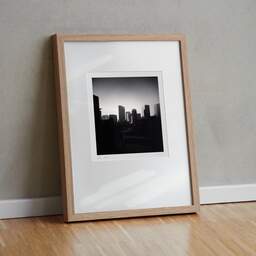 Art and collection photography Denis Olivier, Skyline, Osaka, Japan. July 2014. Ref-11572 - Denis Olivier Photography, original fine-art photograph in limited edition and signed in light wood frame