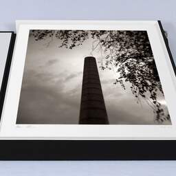 Art and collection photography Denis Olivier, Smokestack, Vertou, France. August 2021. Ref-11604 - Denis Olivier Photography, large original 15.7 x 15.7 inches fine-art photograph print in limited edition, Leica M7 film 24x36 camera