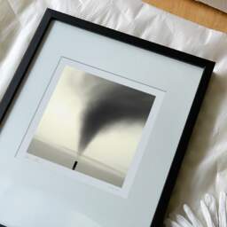 Art and collection photography Denis Olivier, Smoking Chimney, Bassens, France. August 2006. Ref-1015 - Denis Olivier Photography, reception and unpacking of an original fine-art photograph in limited edition and signed in a black wooden frame