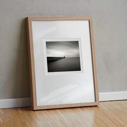 Art and collection photography Denis Olivier, South Breakwater, Etude 2, Aberdeen, Scotland. August 2022. Ref-11612 - Denis Olivier Art Photography, original fine-art photograph in limited edition and signed in light wood frame