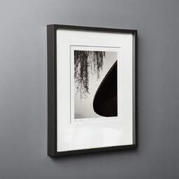 Art and collection photography Denis Olivier, Sports Arena, Etude 2, Saint-Nazaire, France. November 2022. Ref-11622 - Denis Olivier Photography, black wood frame on gray background