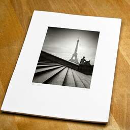 Art and collection photography Denis Olivier, Stairs And Statue, Trocadero, Paris, France. February 2022. Ref-11666 - Denis Olivier Photography, original fine-art photograph print in limited edition and signed