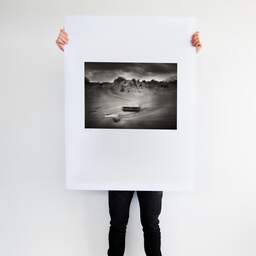 Art and collection photography Denis Olivier, Stranded Driftwoods, Pointe De La Coubre, France. June 2020. Ref-1347 - Denis Olivier Art Photography, Large original photographic art print in limited edition and signed tenu par un homme