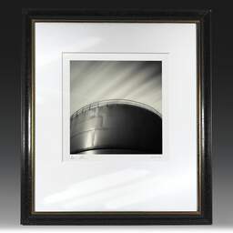 Art and collection photography Denis Olivier, Strorage Tank, Bassens Harbour, France. August 2006. Ref-1017 - Denis Olivier Art Photography, original fine-art photograph in limited edition and signed in black and gold wood frame