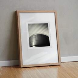 Art and collection photography Denis Olivier, Strorage Tank, Bassens Harbour, France. August 2006. Ref-1017 - Denis Olivier Photography, original fine-art photograph in limited edition and signed in light wood frame