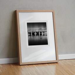 Art and collection photography Denis Olivier, Submarine Base, Saint-Nazaire, France. August 2020. Ref-1352 - Denis Olivier Photography, original fine-art photograph in limited edition and signed in light wood frame
