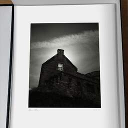 Art and collection photography Denis Olivier, Sun Behind The Window, Edinburgh Castle, Scotland. August 2022. Ref-11647 - Denis Olivier Photography, original photographic print in limited edition and signed, framed under cardboard mat