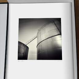 Art and collection photography Denis Olivier, Tank Junction, Bassens Harbour, France. August 2006. Ref-1014 - Denis Olivier Photography, original photographic print in limited edition and signed, framed under cardboard mat