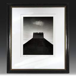 Art and collection photography Denis Olivier, Ten Chimney Pots, Saint-Nazaire, France. November 2022. Ref-11629 - Denis Olivier Art Photography, original fine-art photograph in limited edition and signed in black and gold wood frame