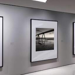 Art and collection photography Denis Olivier, The Dividing Line II, Wharf, La Salie-south, France. July 2005. Ref-704 - Denis Olivier Art Photography, Exhibition of a large original photographic art print in limited edition and signed