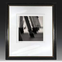 Art and collection photography Denis Olivier, The Dividing Line V, Wharf, La Salie-south, France. July 2005. Ref-707 - Denis Olivier Art Photography, original fine-art photograph in limited edition and signed in black and gold wood frame