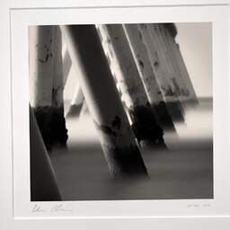 Art and collection photography Denis Olivier, The Dividing Line V, Wharf, La Salie-south, France. July 2005. Ref-707 - Denis Olivier Art Photography, original photographic print in limited edition and signed, framed under cardboard mat