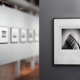 Art and collection photography Denis Olivier, The Gherkin, Etude 1, The City, London, England. April 2014. Ref-11459 - Denis Olivier Photography, gallery exhibition with black frame