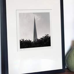 Art and collection photography Denis Olivier, The Spire, Etude 1, Dublin, Ireland. June 2015. Ref-11438 - Denis Olivier Photography, gallery exhibition with black frame