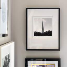 Art and collection photography Denis Olivier, The Spire, Etude 1, Dublin, Ireland. June 2015. Ref-11438 - Denis Olivier Art Photography, original fine-art photograph signed in limited edition in a black wooden frame with other images hung on the wall