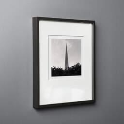 Art and collection photography Denis Olivier, The Spire, Etude 1, Dublin, Ireland. June 2015. Ref-11438 - Denis Olivier Photography, black wood frame on gray background