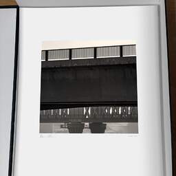 Art and collection photography Denis Olivier, The Two Bridges, Bordeaux, France. May 2005. Ref-654 - Denis Olivier Photography, original photographic print in limited edition and signed, framed under cardboard mat