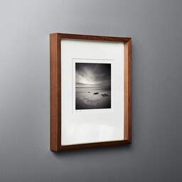 Art and collection photography Denis Olivier, Three Pieces Of Wood, La Grande-Côte, France. October 2006. Ref-1052 - Denis Olivier Photography, original fine-art photograph in limited edition and signed in dark wood frame