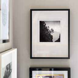 Art and collection photography Denis Olivier, Trees On The Hillside, Ordesa Y Monte Perdido National Park, Spain. February 2022. Ref-11529 - Denis Olivier Photography, original fine-art photograph signed in limited edition in a black wooden frame with other images hung on the wall