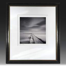 Art and collection photography Denis Olivier, Tréhic Pier, Etude 3, Le Croisic, France. April 2022. Ref-11555 - Denis Olivier Photography, original fine-art photograph in limited edition and signed in black and gold wood frame