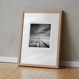 Art and collection photography Denis Olivier, Tréhic Pier, Etude 3, Le Croisic, France. April 2022. Ref-11555 - Denis Olivier Photography, original fine-art photograph in limited edition and signed in light wood frame