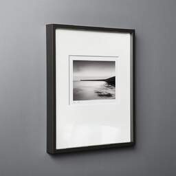 Art and collection photography Denis Olivier, Tréhic Pier, Etude 4, Le Croisic, France. May 2021. Ref-11680 - Denis Olivier Art Photography, black wood frame on gray background