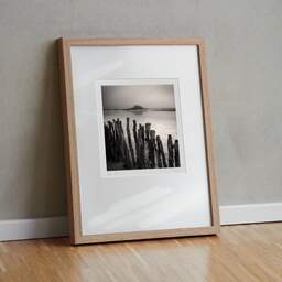 Art and collection photography Denis Olivier, Truncs, Sillon Beach, Saint-Malo, France. August 2005. Ref-752 - Denis Olivier Photography, original fine-art photograph in limited edition and signed in light wood frame