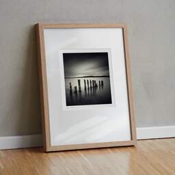 Art and collection photography Denis Olivier, Twelve Poles, Bunchrew House, Beauly Firth, Scotland. April 2006. Ref-956 - Denis Olivier Art Photography, original fine-art photograph in limited edition and signed in light wood frame